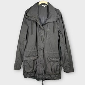 James Perse Yosemite Jacket Women's‎ 3 US Large L Gray Hooded Utility Coat